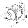 Kép 3/7 - Profi Csőventilátor Dalap AP 100 emelt teljesítménnyel 