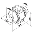 Kép 3/7 - Profi Csőventilátor Dalap AP 125 emelt teljesítménnyel 