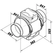 Kép 5/8 - Profi Csőventilátor Dalap AP 250 Z időzítővel, emelt teljesítménnyel 