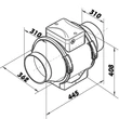 Kép 4/7 - Profi Csőventilátor Dalap AP 315 Z időzítővel, emelt teljesítménnyel