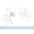Kép 4/5 - Centrifugál ventilátor 230V. Marelli BA 302