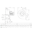 Kép 4/5 - Centrifugál ventilátor 230V. Marelli BA 402