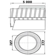 Kép 3/3 - Flexibilis csővezeték szigeteléssel 125mm/5m