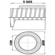 Kép 3/3 - Flexibilis csővezeték szigeteléssel 150mm/5m