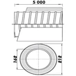 Kép 3/3 - Flexibilis csővezeték szigeteléssel 160mm/5m