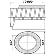 Kép 3/3 - Flexibilis csővezeték szigeteléssel 450mm/10m 