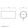 Kép 2/2 - Merev PVC szellőzőcső O160mm/700mm