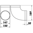 Kép 3/3 - légtechnikai könyök idomok
