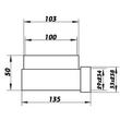 Kép 2/2 - 90° átalakító 234x29mm - Ø100mm