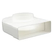 Kép 1/2 - 90° átalakító 204x60mm - Ø125mm (állítható csonk)
