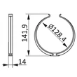 Kép 2/2 - Műanyag tartó bilincs 125 mm