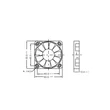 Kép 2/2 - Kis műszerventilátor SAF-230V DC - 12V/50x50x10 (5000 RPM) 
