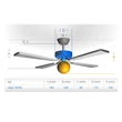 Kép 6/9 - Westinghouse Alloy mennyezeti ventilátor - fekete, grafit