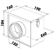 Kép 4/4 - Dalap Filter B szűrőház G4 szűrőbetéttel NA125