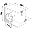 Kép 4/4 - Dalap Filter B szűrőház G4 szűrőbetéttel NA150