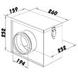 Kép 4/4 - Dalap Filter B szűrőház G4 szűrőbetéttel NA200