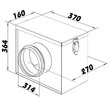 Kép 4/4 - Dalap Filter B szűrőház G4 szűrőbetéttel NA315