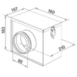 Kép 4/4 - Dalap Filter B szűrőház G4 szűrőbetéttel NA100