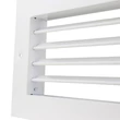 Kép 4/6 - fém szellőzőrács szabályozható zsaluval 250x100 mm, fehér