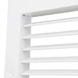 Kép 4/6 - fém szellőzőrács szabályozható zsaluval 300x300 mm, fehér