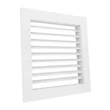Kép 1/6 - fém szellőzőrács szabályozható zsaluval 400x400 mm, fehér