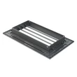 Kép 4/5 - fém szellőzőrács szabályozható zsaluval 250x100 mm, szürke