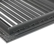 Kép 4/5 - fém szellőzőrács szabályozható zsaluval 400x400 mm, szürke
