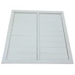 Kép 1/2 - Műanyag szellőzőrács gravitációs zsaluval 603x603 mm