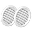 Kép 1/3 - Műanyag szellőzőrács rovarhálóval 50mm/ 2db