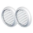 Kép 2/3 - Műanyag szellőzőrács rovarhálóval 50mm/ 2db