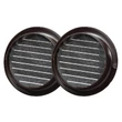 Kép 2/3 - Műanyag barna szellőzőrács rovarhálóval 80mm/ 2db