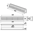 Kép 3/3 - Ajtórács GP 430 x 90
