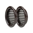 Kép 1/4 - Műanyag szellőzőrács 50mm/ 2db fekete