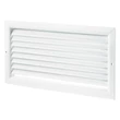 Kép 1/5 - Alumínium szellőzőrács fix zsaluval 250x200 mm