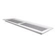 Kép 4/5 - Alumínium szellőzőrács fix zsaluval 700x300 mm