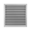 Kép 1/3 - Alumínium szellőzőrács fix zsaluval GRW 200x200 mm