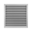 Kép 1/6 - Alumínium szellőzőrács fix zsaluval GRW 450x450 mm