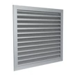 Kép 2/6 - Alumínium szellőzőrács fix zsaluval GRW 450x450 mm 