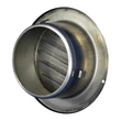 Kép 2/3 - Fém szellőzőrács rovarhálóval 125 mm