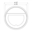 Kép 7/7 - Visszacsapó szelep, szag és pára záró 125 mm