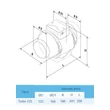 Kép 5/5 - BLAUBERG TURBO 125 Csőventilátor méret