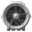 Kép 2/7 - Dalap CECYL 200 csőventilátor kétsebességes motorral, Ø 200 mm