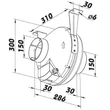 Kép 4/4 - Műanyag radiális csőventilátor Dalap Turbine P 150