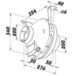 Kép 4/4 - Műanyag radiális csőventilátor Turbine P 200 