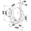 Kép 4/4 - Műanyag radiális csőventilátor Dalap Turbine P 250 
