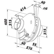 Kép 4/4 - Műanyag radiális csőventilátor Dalap Turbine P 315 