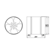 Kép 3/3 - Fém csőventilátor VPI 150 mm