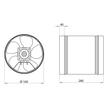 Fém csőventilátor VPI 160 mm