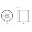 Kép 3/3 - Fém csőventilátor VPI 250 mm