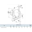Kép 3/5 - Műanyag radiális csőventilátor VENTS VK 100 Q méretrajz